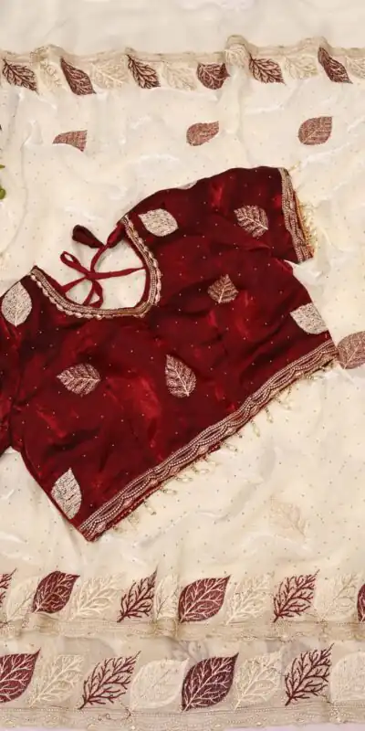 SC 1005 White in Soft fandy Silk Embroidery Work & Lace Work Saree . Available at ₹2499 only. Delivery 4-6 Working Days. Shop now. | Sarees, Bollywood Sarees, Creative Sarees, Designer Sarees, Embroidered Sarees, Ethnic Saree, Modern Digital sarees, Party Wear Sarees