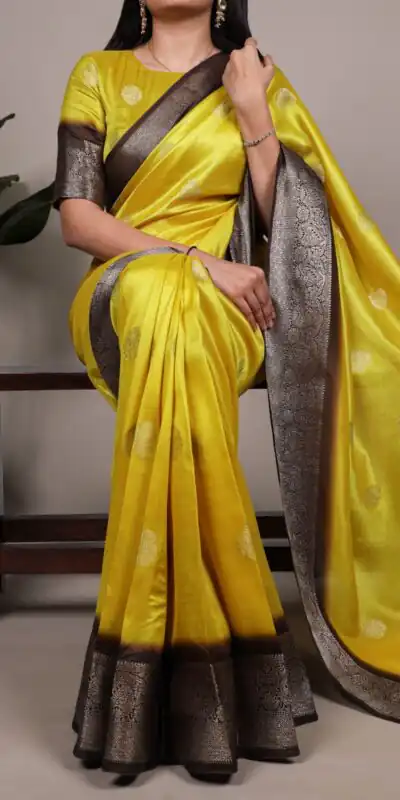 YNF 7909 Yellow in Rumali Silk Zari Work Saree . Wedding, Party, Festive, Events Now at just ₹1549. Delivery 4-6 Working Days. Shop now. | Sarees, Bollywood Sarees, Creative Sarees, Designer Sarees, Embroidered Sarees, Ethnic Saree, Modern Digital sarees, Party Wear Sarees