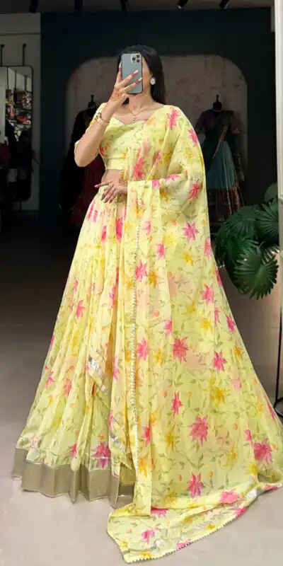 LNB 1036 Yellow Color Tabby Silk with Lace Work Lehenga Choli . Wedding, Party, Festive, Events, Grab it for ₹1999. Delivery 4-6 Working Days. Shop now. | Lehenga, Bollywood Lehenga, Creative Lehenga, Designer Lehenga, Embroidered Lehenga, Party Wear Lehenga