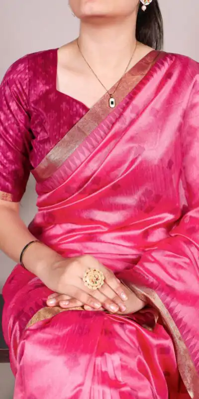 YNF 7418 Pink Color Jacquard Silk Patola Print With Zari Saree Casual, Wedding, Festive, Events . Expected Delivery 4-6 Working Days @2149/- only | Sarees, Bollywood Sarees, Creative Sarees, Designer Sarees, Embroidered Sarees, Ethnic Saree, Modern Digital sarees, Party Wear Sarees