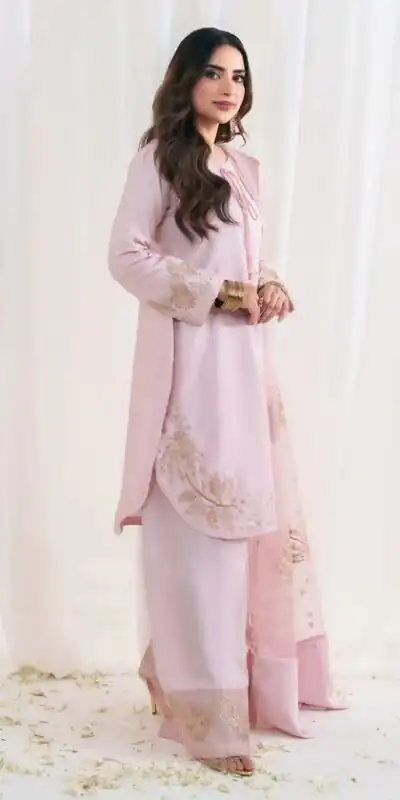 ZSR 3122 Baby Pink Natural Crep Silk Salwar Suit Perfect for Wedding, Party, Pongal, Onam, Reception – . Available at ₹1849 only. Delivery 4-6 Work | Jump Suits, Salwar suit, Casual Suits, Creative suits, Designer Suits, Palazzo Suits, Party Wear Suits, Patiala Suits, Straight Suits