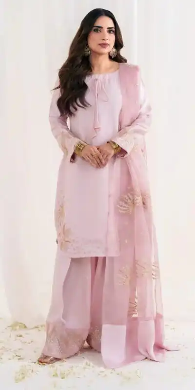 ZSR 3122 Baby Pink Natural Crep Silk Salwar Suit Perfect for Wedding, Party, Pongal, Onam, Reception – . Available at ₹1849 only. Delivery 4-6 Work | Jump Suits, Salwar suit, Casual Suits, Creative suits, Designer Suits, Palazzo Suits, Party Wear Suits, Patiala Suits, Straight Suits