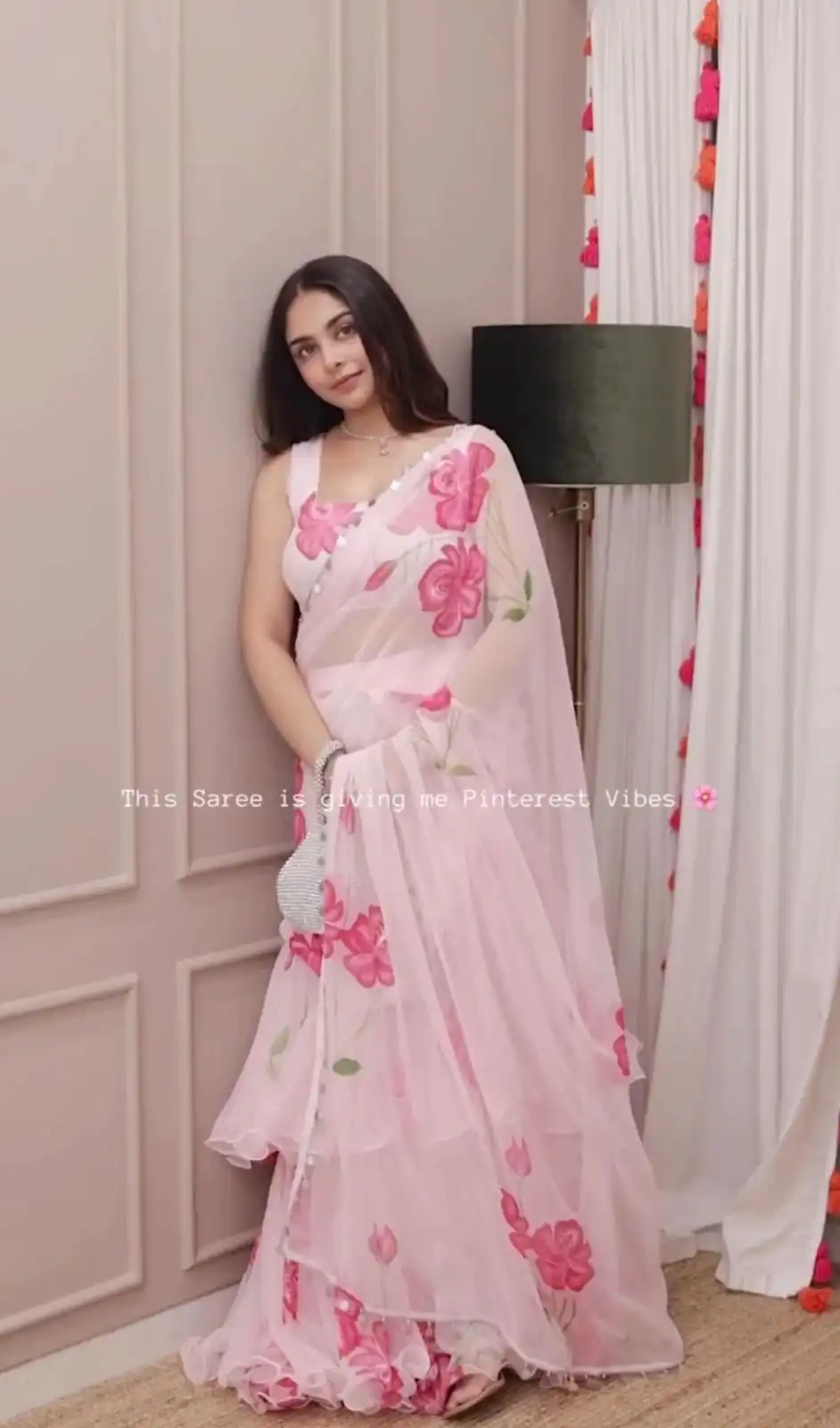 Baby Pink Premium Faux Georgette Saree BD 1805 Baby Pink with Digital Print. Now at just ₹2049. Delivery 4-6 Working Days. Shop now. | Sarees, Bollywood Sarees, Creative Sarees, Designer Sarees, Embroidered Sarees, Ethnic Saree, Modern Digital sarees, Party Wear Sarees