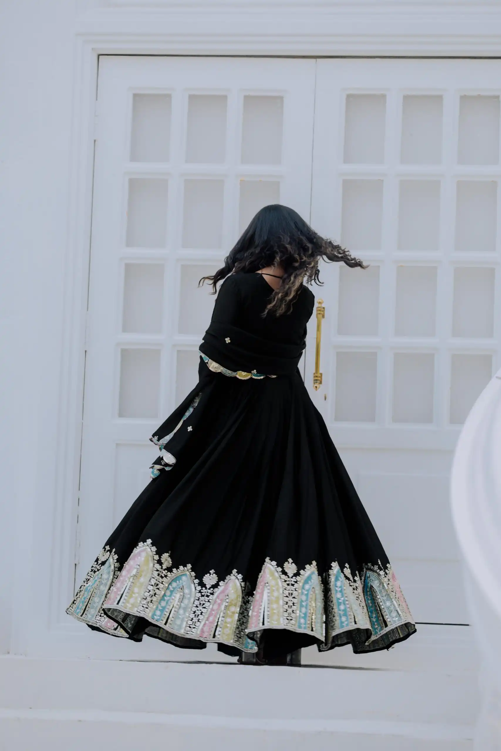 ZF 5002 Black Color Chinon Silk Salwar Suit with Embroidery Work. Festive Deal ₹2099. Delivery 4-6 Working Days. Shop now. | Casual Suits, Jump Suits, Tops & Bottoms, Track Suits, Salwar suit, Creative suits, Designer Suits, Palazzo Suits, Party Wear Suits, Patiala Suits, Straight Suits, Trendy Wear