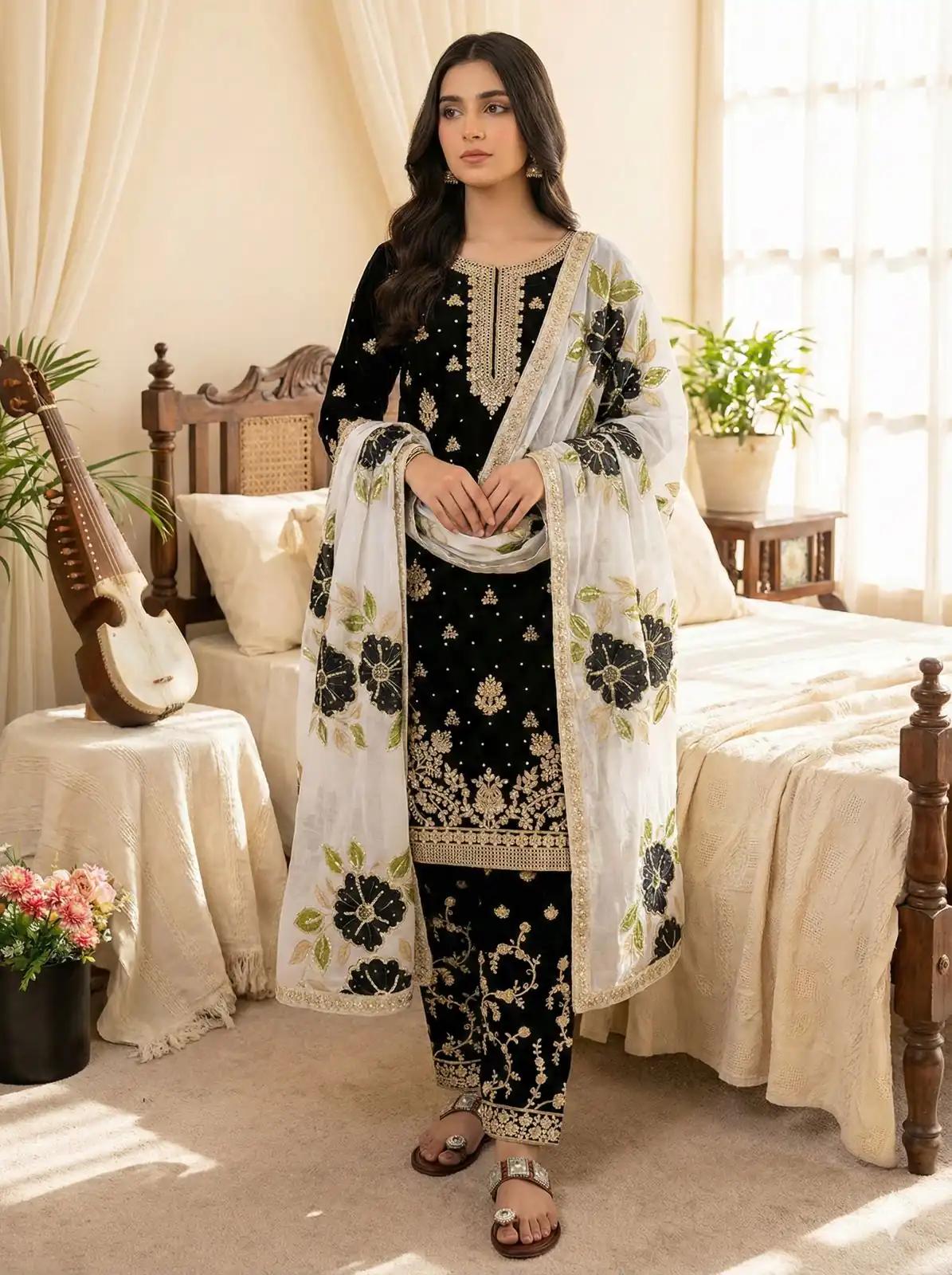 SRK 5315 Black Organza SILK Salwar Suit Perfect for Wedding, Party, Lohri, Ethnic Day, Eid – . Affordable Price ₹2499. Delivery 4-6 Working Days. | Casual Suits, Jump Suits, Tops & Bottoms, Track Suits, Salwar suit, Creative suits, Designer Suits, Palazzo Suits, Party Wear Suits, Patiala Suits, Straight Suits, Trendy Wear