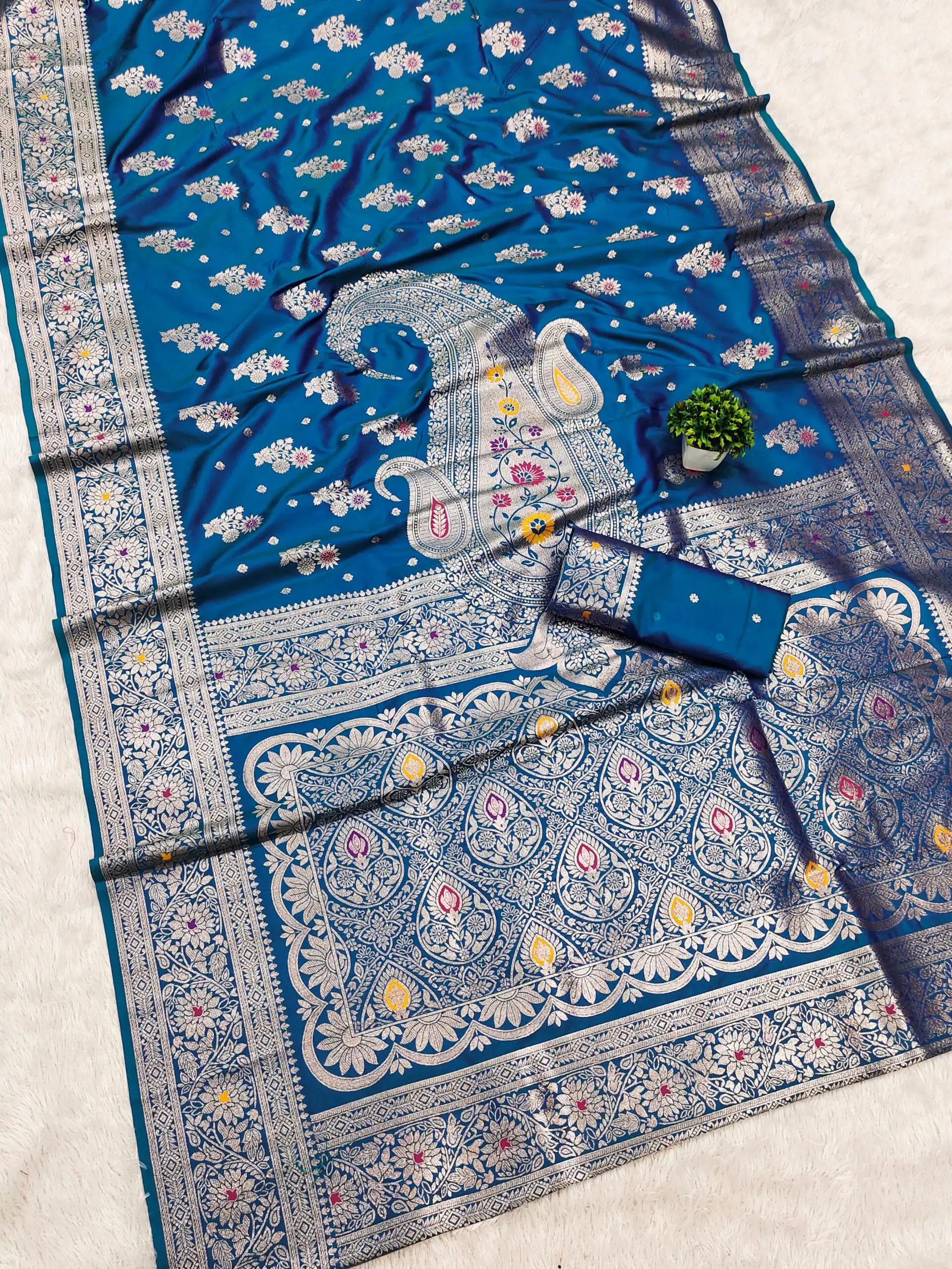 MB 3279 Blue Soft Banarasi Silk Saree with Lace Work & Zari Work. Festive Deal ₹1899. Delivery 4-6 Working Days. Shop now. | Sarees, Bollywood Sarees, Creative Sarees, Designer Sarees, Embroidered Sarees, Ethnic Saree, Modern Digital sarees, Party Wear Sarees