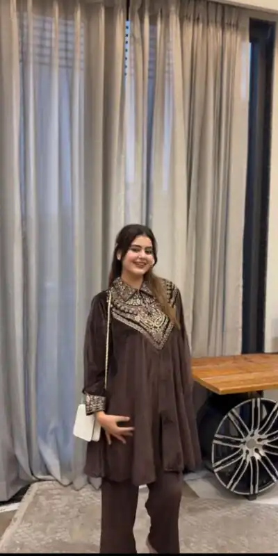 BE 413 Brown Color Velvet Salwar Suit with Embroidery Work. Wedding, Party, Festive, Events, Special Price ₹1799. Delivery 4-6 Working Days. Shop now. | Jump Suits, Tops & Bottoms, Track Suits, Salwar suit, Casual Suits, Creative suits, Designer Suits, Palazzo Suits, Party Wear Suits, Patiala Suits, Straight Suits, Trendy Wear