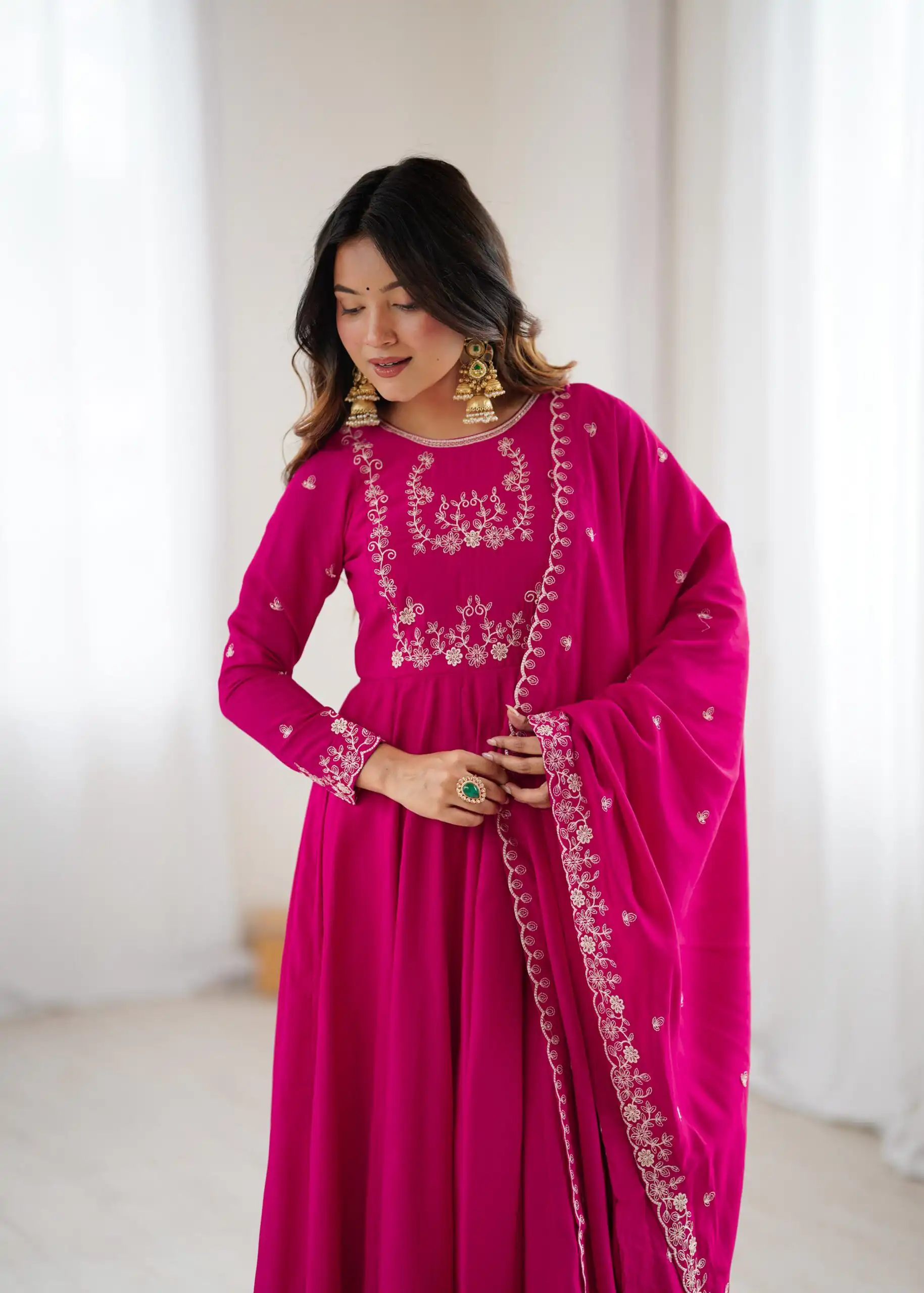 KB 289 Dark Pink with Bead Work & Embroidery Work Roman Chanderi Silk Salwar Suit . Special Price ₹2399. Delivery 4-6 Working Days. Shop now. | Casual Suits, Jump Suits, Tops & Bottoms, Track Suits, Salwar suit, Creative suits, Designer Suits, Palazzo Suits, Party Wear Suits, Patiala Suits, Straight Suits, Trendy Wear