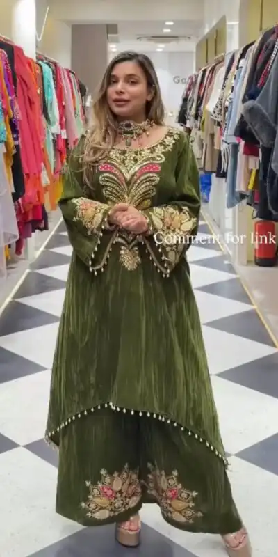 ST 1149 Green in 9000 Velvet Lace Work & Embroidery Work Salwar Suit . Affordable Price ₹2029. Delivery 4-6 Working Days. Shop now. | Jump Suits, Tops & Bottoms, Track Suits, Salwar suit, Casual Suits, Creative suits, Designer Suits, Palazzo Suits, Party Wear Suits, Patiala Suits, Straight Suits, Trendy Wear