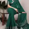 YNF 7916 Green Chinon Saree with Zari Work. Wedding, Party, Festive, Events Festive Deal ₹1699. Delivery 4-6 Working Days. Shop now. | Sarees, Bollywood Sarees, Creative Sarees, Designer Sarees, Embroidered Sarees, Ethnic Saree, Modern Digital sarees, Party Wear Sarees