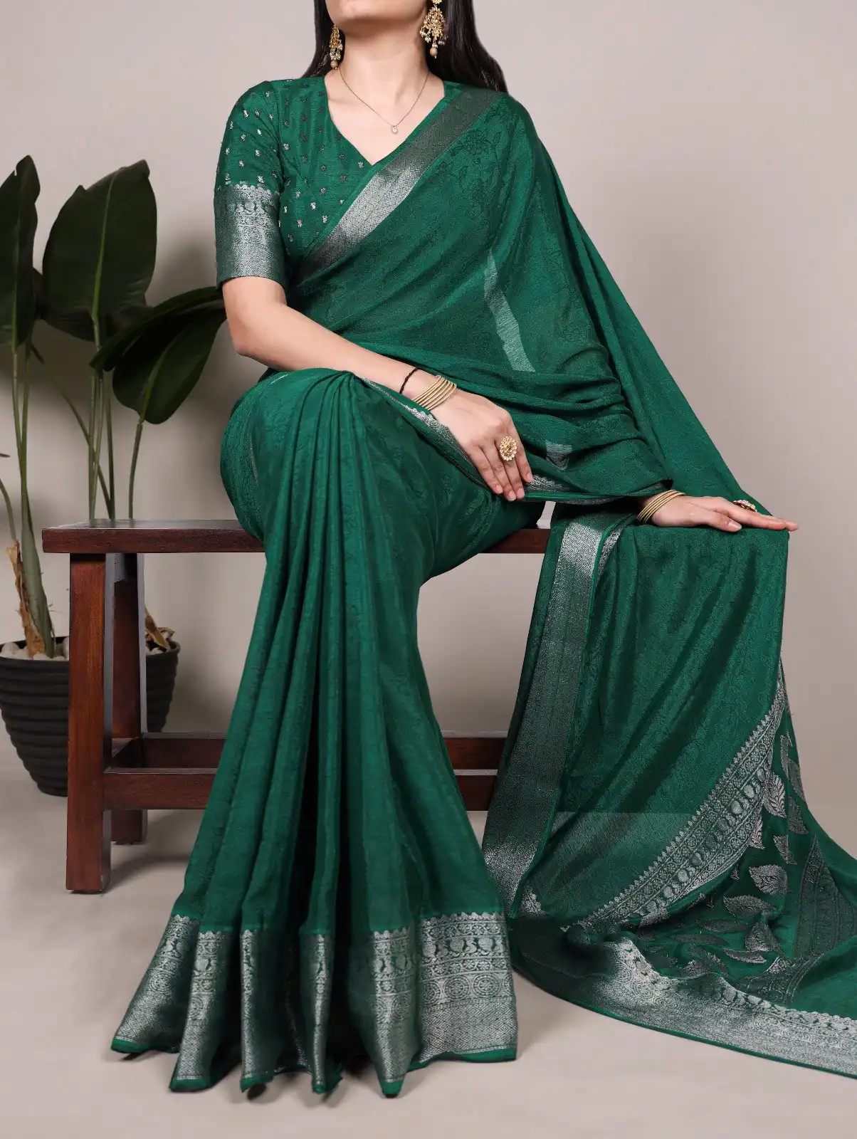 YNF 7916 Green Chinon Saree with Zari Work. Wedding, Party, Festive, Events Festive Deal ₹1699. Delivery 4-6 Working Days. Shop now. | Sarees, Bollywood Sarees, Creative Sarees, Designer Sarees, Embroidered Sarees, Ethnic Saree, Modern Digital sarees, Party Wear Sarees
