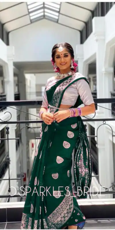 KPR 214 Green Soft Lichi Silk Saree Perfect for Wedding, Party, Family Gatherings, Housewarming, Haldi – . Introductory Price ₹1299. Delivery 4-6 Work | Sarees, Bollywood Sarees, Creative Sarees, Designer Sarees, Embroidered Sarees, Ethnic Saree, Modern Digital sarees, Party Wear Sarees