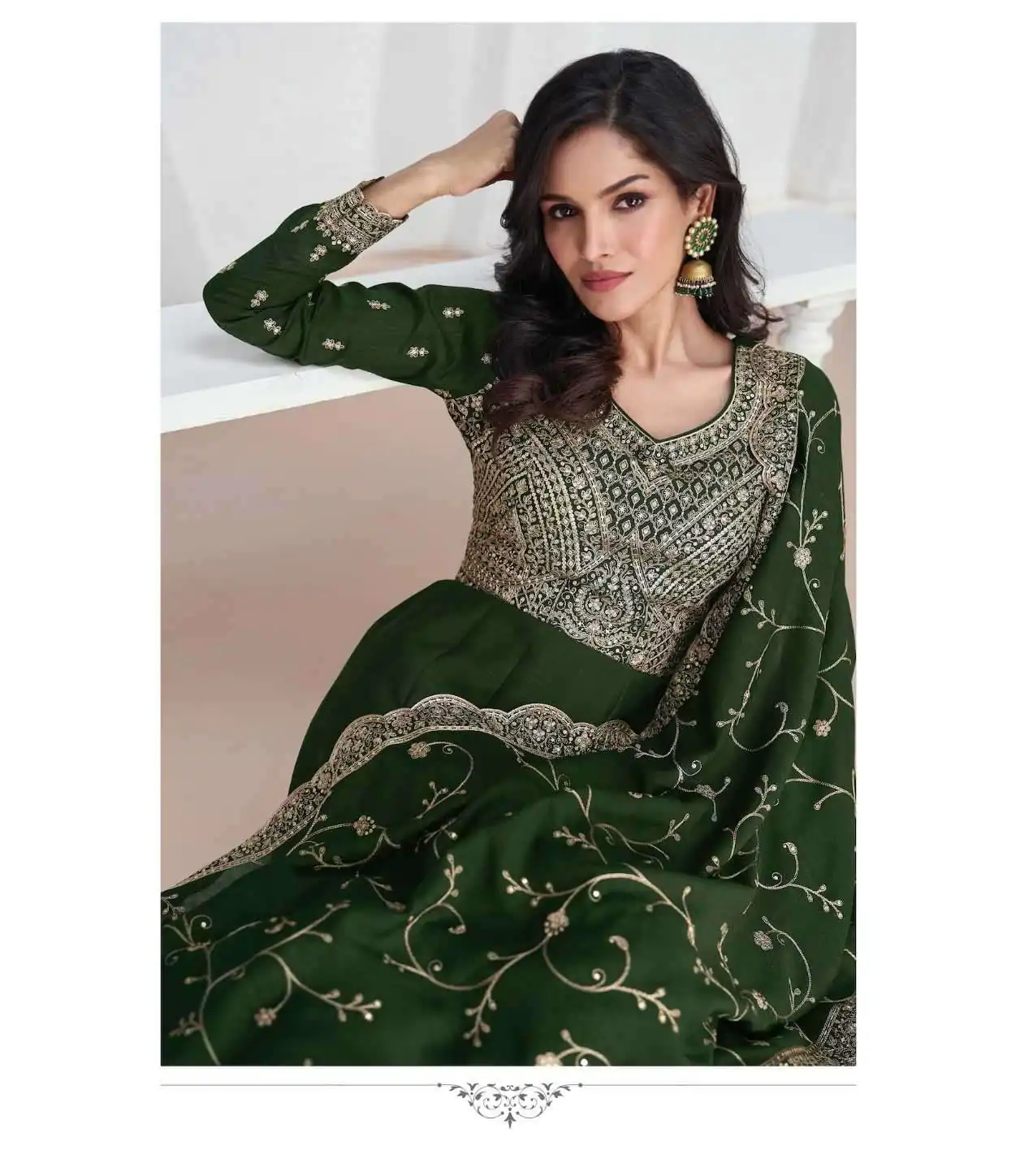 FC Saroj 9943 Green Vichitra Salwar Suit with Embroidery Work & Lace Work. Special Price ₹3049. Delivery 4-6 Working Days. Shop now. | Casual Suits, Jump Suits, Tops & Bottoms, Track Suits, Salwar suit, Creative suits, Designer Suits, Palazzo Suits, Party Wear Suits, Patiala Suits, Straight Suits, Trendy Wear