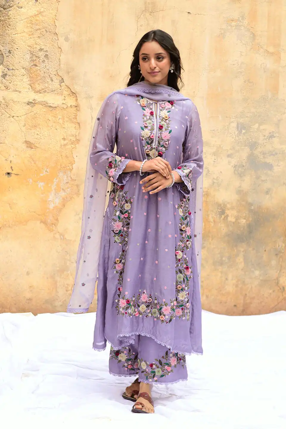 NSR 862 Lavender Faux Georgette Slawar Suit with Embroidery Work & Lace Work. Introductory Price ₹2149. Delivery 4-6 Working Days. Shop now. | Casual Suits, Jump Suits, Tops & Bottoms, Track Suits, Salwar suit, Creative suits, Designer Suits, Palazzo Suits, Party Wear Suits, Patiala Suits, Straight Suits, Trendy Wear