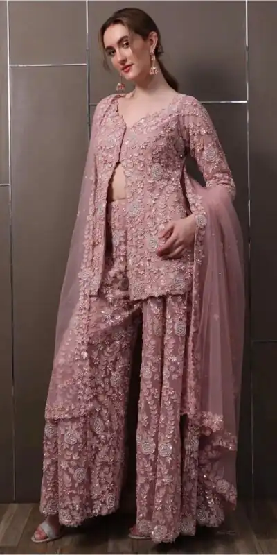 RTC 5945 Light Pink Color Faux Georgette Salwar Suit with Lace Work. Special Price ₹3099. Delivery 4-6 Working Days. Shop now. | Casual Suits, Jump Suits, Tops & Bottoms, Track Suits, Salwar suit, Creative suits, Designer Suits, Palazzo Suits, Party Wear Suits, Patiala Suits, Straight Suits, Trendy Wear