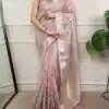YNF 7401 Light Pink in Zari Kota Tissue Zari Work & Embroidery Work Saree . Get it for ₹3199. Delivery 4-6 Working Days. Shop now. | Sarees, Bollywood Sarees, Creative Sarees, Designer Sarees, Embroidered Sarees, Ethnic Saree, Modern Digital sarees, Party Wear Sarees