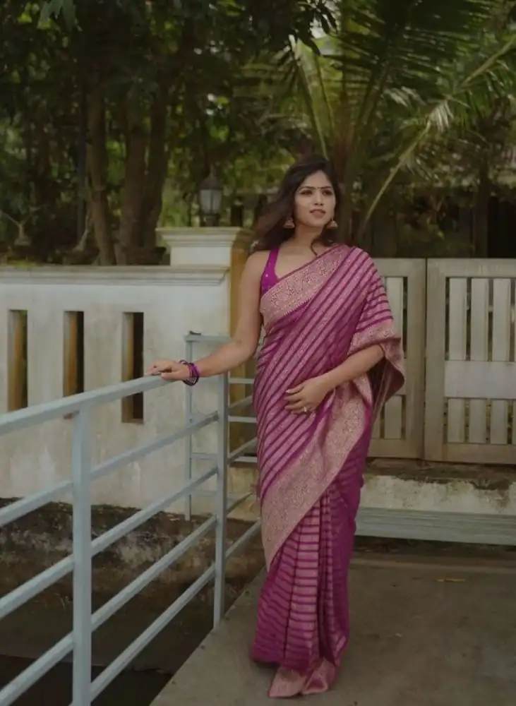 KPR 232 Light Purple Soft Lichi Silk Saree Perfect for Wedding, Party, Anniversary, Sangeet, Baby Shower Now at just ₹1399. Delivery 4-6 Working Days. Shop | Sarees, Bollywood Sarees, Creative Sarees, Designer Sarees, Embroidered Sarees, Ethnic Saree, Modern Digital sarees, Party Wear Sarees