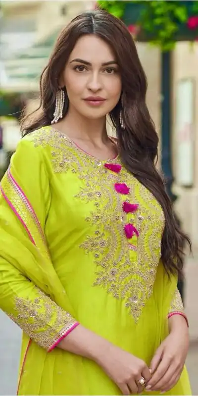 ST 233 Lime Yellow in Color Embroidery Work Salwar Suit Faux Georgette. Get it for ₹2049. Delivery 4-6 Working Days. Shop now. | Casual Suits, Jump Suits, Tops & Bottoms, Track Suits, Salwar suit, Creative suits, Designer Suits, Palazzo Suits, Party Wear Suits, Patiala Suits, Straight Suits, Trendy Wear