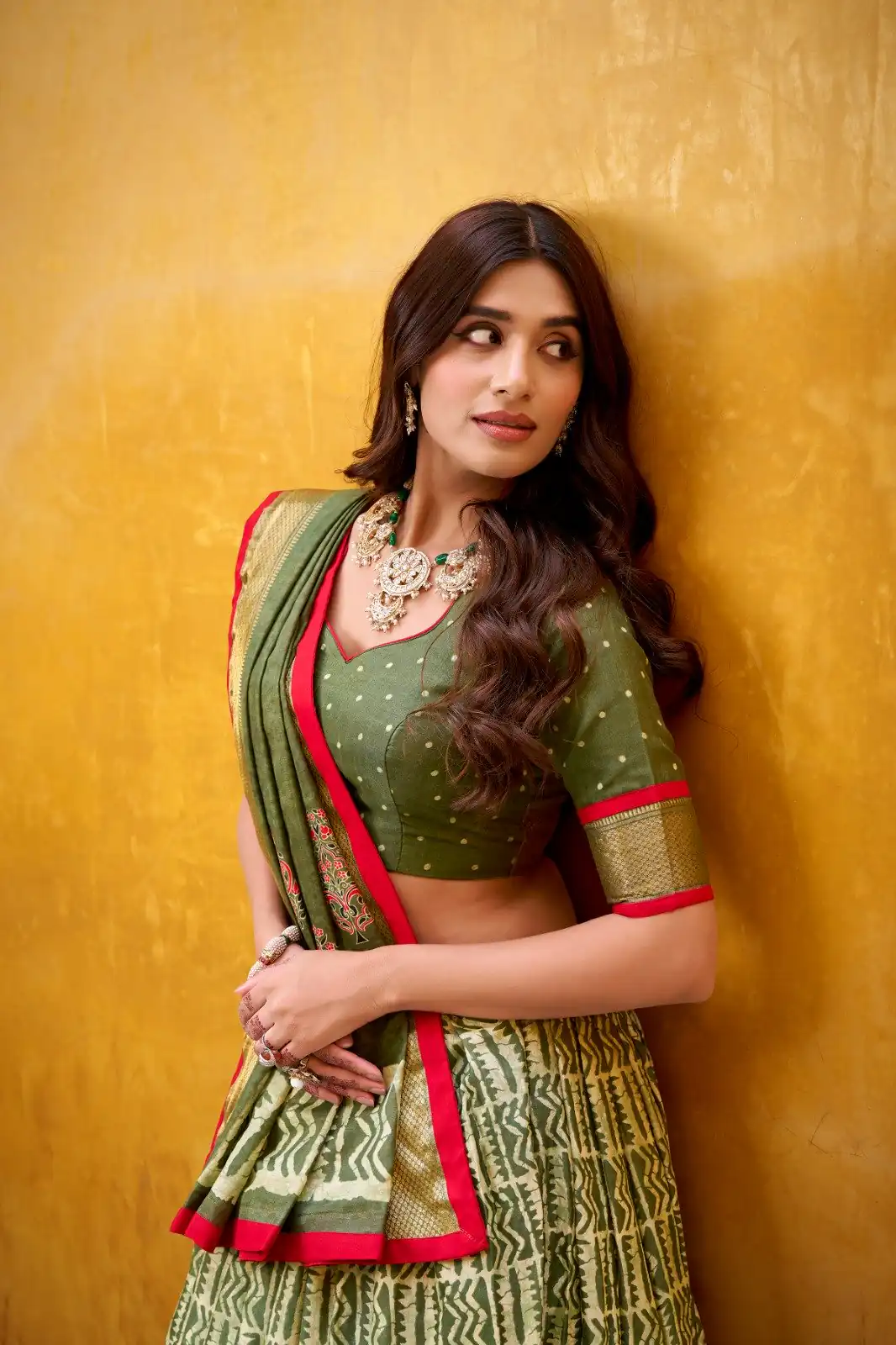 LNB 1252 Mahendi Dola Silk Lehenga Choli Perfect for Wedding, Party, Raksha Bandhan, Engagement, Onam – . Now at just ₹2449. Delivery 4-6 Working Days. | Lehenga, Bollywood Lehenga, Creative Lehenga, Designer Lehenga, Embroidered Lehenga, Party Wear Lehenga