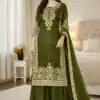 SSR 535 Mahendi in Organza Silk Embroidery Work Salwar Suit . Available at ₹2399 only. Delivery 4-6 Working Days. Shop now. | Casual Suits, Jump Suits, Tops & Bottoms, Track Suits, Salwar suit, Creative suits, Designer Suits, Palazzo Suits, Party Wear Suits, Patiala Suits, Straight Suits, Trendy Wear