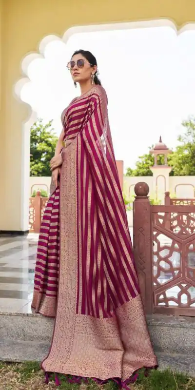 KPR 232 Maroon Soft Lichi Silk Saree Perfect for Wedding, Party, Anniversary, Sangeet, Baby Shower – . Now at just ₹1399. Delivery 4-6 Working Days. Shop n | Sarees, Bollywood Sarees, Creative Sarees, Designer Sarees, Embroidered Sarees, Ethnic Saree, Modern Digital sarees, Party Wear Sarees
