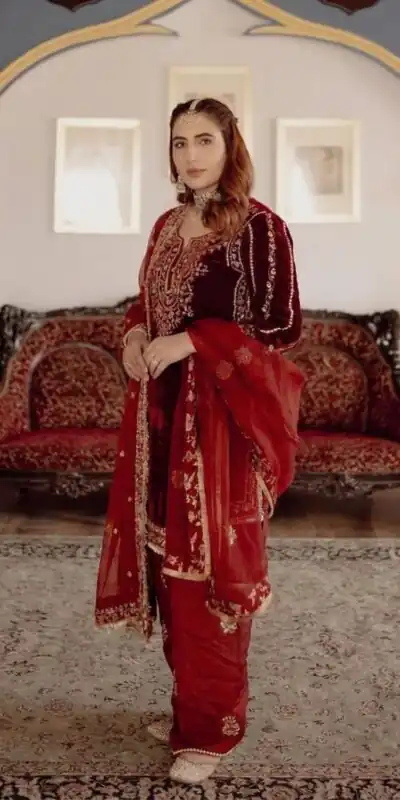 BE 424 Maroon Organza Salwar Suit with Embroidery Work. Wedding, Party, Festive, Events Best Price ₹2049. Delivery 4-6 Working Days. Shop now. | Casual Suits, Jump Suits, Tops & Bottoms, Track Suits, Salwar suit, Creative suits, Designer Suits, Palazzo Suits, Party Wear Suits, Patiala Suits, Straight Suits, Trendy Wear