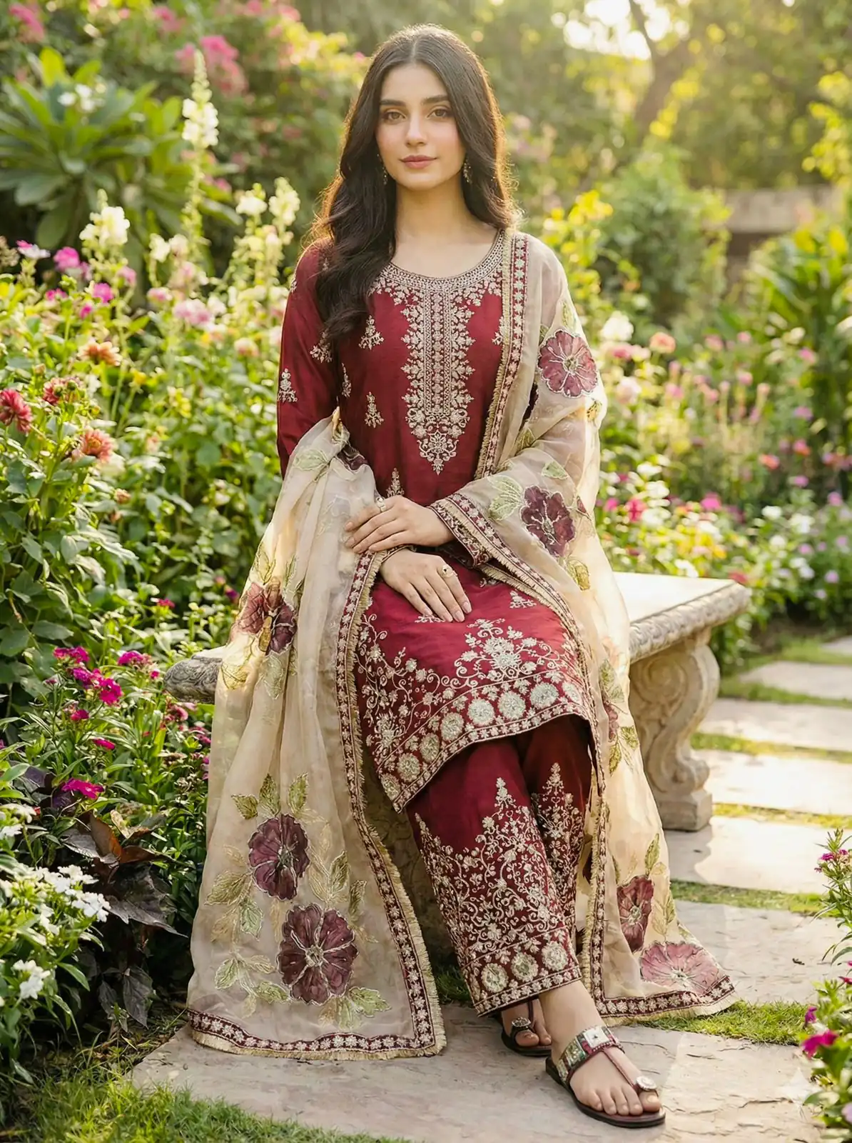 SRK 5318 Maroon in Organza Silk Lace Work & Embroidery Work Salwar Suit . Get it for ₹2399. Delivery 4-6 Working Days. Shop now. | Jump Suits, Tops & Bottoms, Track Suits, Salwar suit, Casual Suits, Creative suits, Designer Suits, Palazzo Suits, Party Wear Suits, Patiala Suits, Straight Suits, Trendy Wear