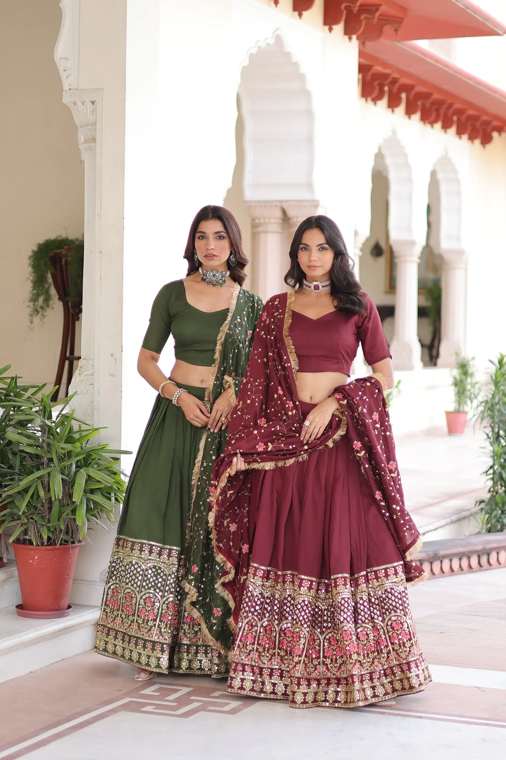 KA 5051 Maroon in Vichitra Silk Embroidery Work & Sequins Work Lehenga Choli . Now at just ₹2499. Delivery 4-6 Working Days. Shop now. | Lehenga, Bollywood Lehenga, Creative Lehenga, Designer Lehenga, Embroidered Lehenga, Party Wear Lehenga