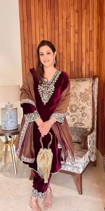 AD 185 Maroon Viscose Velvet Salwar Suit with Embroidery Work & Lace Work. Grab it for ₹2099. Delivery 4-6 Working Days. Shop now. | Casual Suits, Jump Suits, Tops & Bottoms, Track Suits, Salwar suit, Creative suits, Designer Suits, Palazzo Suits, Party Wear Suits, Patiala Suits, Straight Suits, Trendy Wear