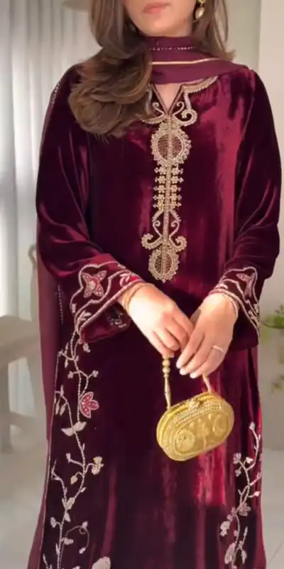 SSR 530 Maroon in Viscose Velvet Lace Work & Embroidery Work Salwar Suit . Special Price ₹1949. Delivery 4-6 Working Days. Shop now. | Lehenga, Bollywood Lehenga, Creative Lehenga, Designer Lehenga, Embroidered Lehenga, Party Wear Lehenga