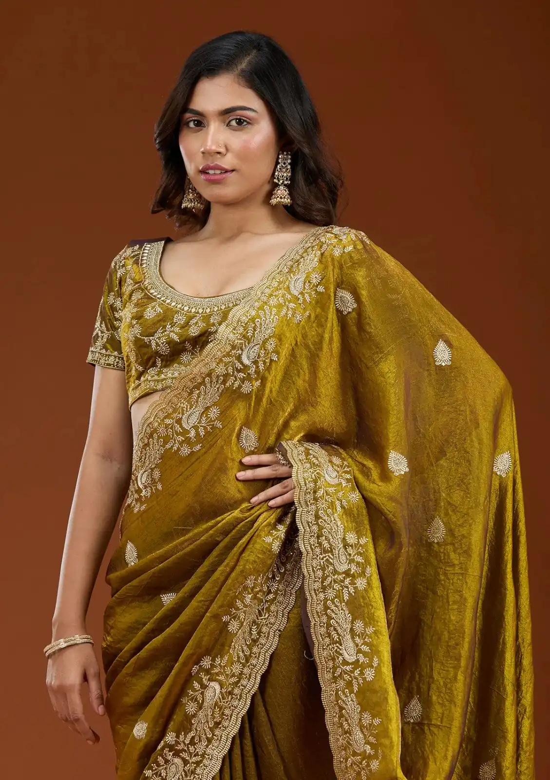 E BT 438 Mustard in Fandy Satin Silk mbroidery Work & Zari Work Saree. Special Price ₹1949. Delivery 4-6 Working Days. Shop now. | Sarees, Bollywood Sarees, Creative Sarees, Designer Sarees, Embroidered Sarees, Ethnic Saree, Modern Digital sarees, Party Wear Sarees