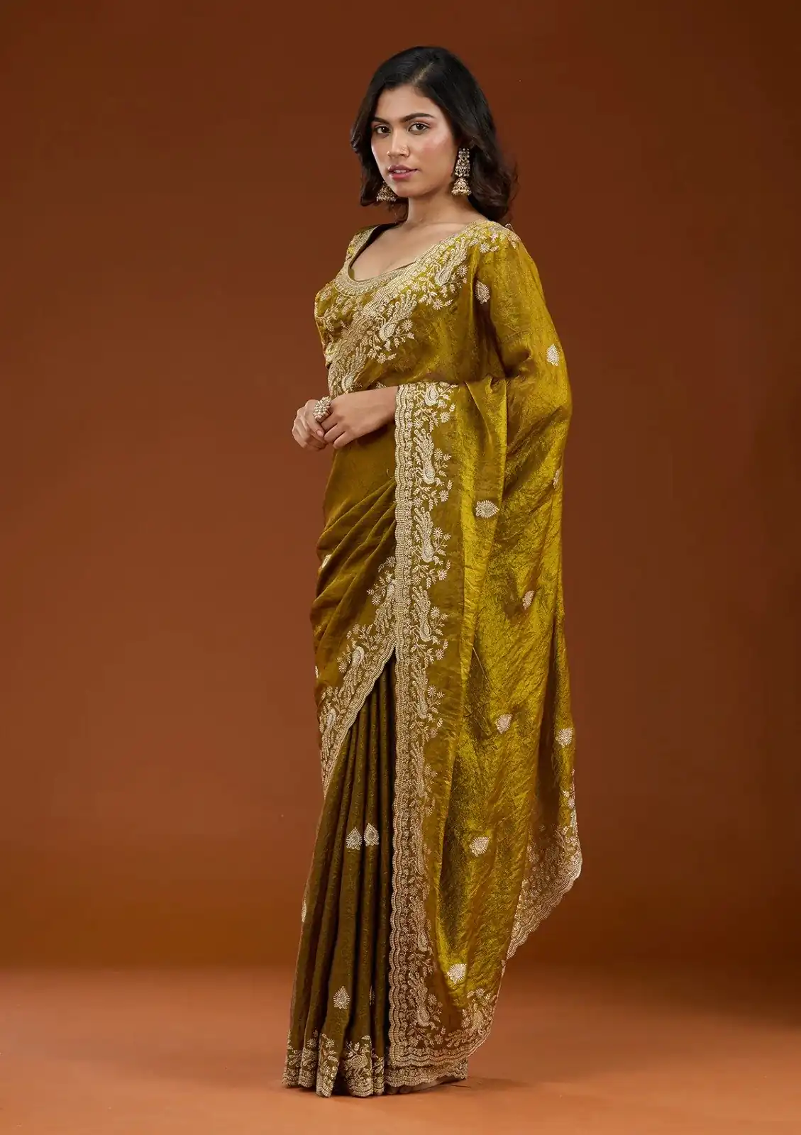 E BT 438 Mustard in Fandy Satin Silk mbroidery Work & Zari Work Saree. Special Price ₹1949. Delivery 4-6 Working Days. Shop now. | Sarees, Bollywood Sarees, Creative Sarees, Designer Sarees, Embroidered Sarees, Ethnic Saree, Modern Digital sarees, Party Wear Sarees