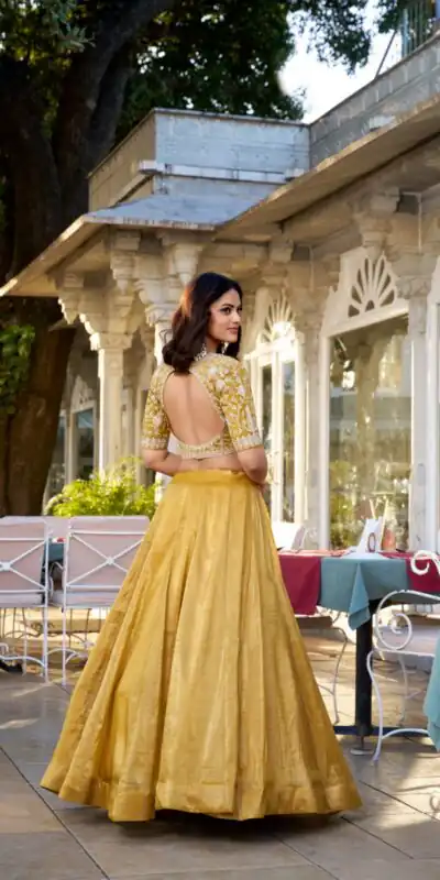 LNB 1424 Mustard Color Mustard Goldie Plain Lehenga Choli Wedding, Party, Festive, Events Etc. Delivery 4-6 Working Days Rs 3199 | Lehenga, Bollywood Lehenga, Creative Lehenga, Designer Lehenga, Embroidered Lehenga, Party Wear Lehenga