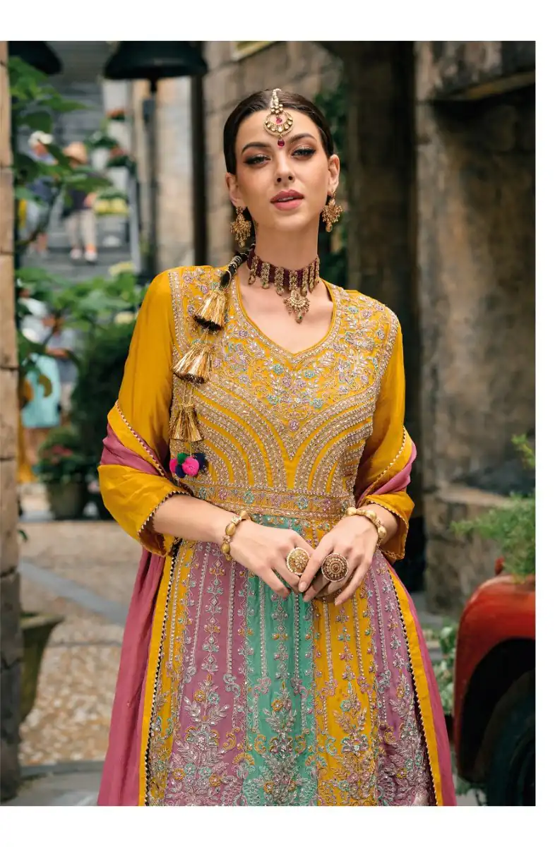 DS Ebaa 1608 Mustered Chinon Salwar Suit Perfect for Wedding, Party, Diwali, Eid, Cultural Events – . Exclusive Offer ₹2999. Delivery 4-6 Working Days. | Casual Suits, Jump Suits, Tops & Bottoms, Track Suits, Salwar suit, Creative suits, Designer Suits, Palazzo Suits, Party Wear Suits, Patiala Suits, Straight Suits, Trendy Wear