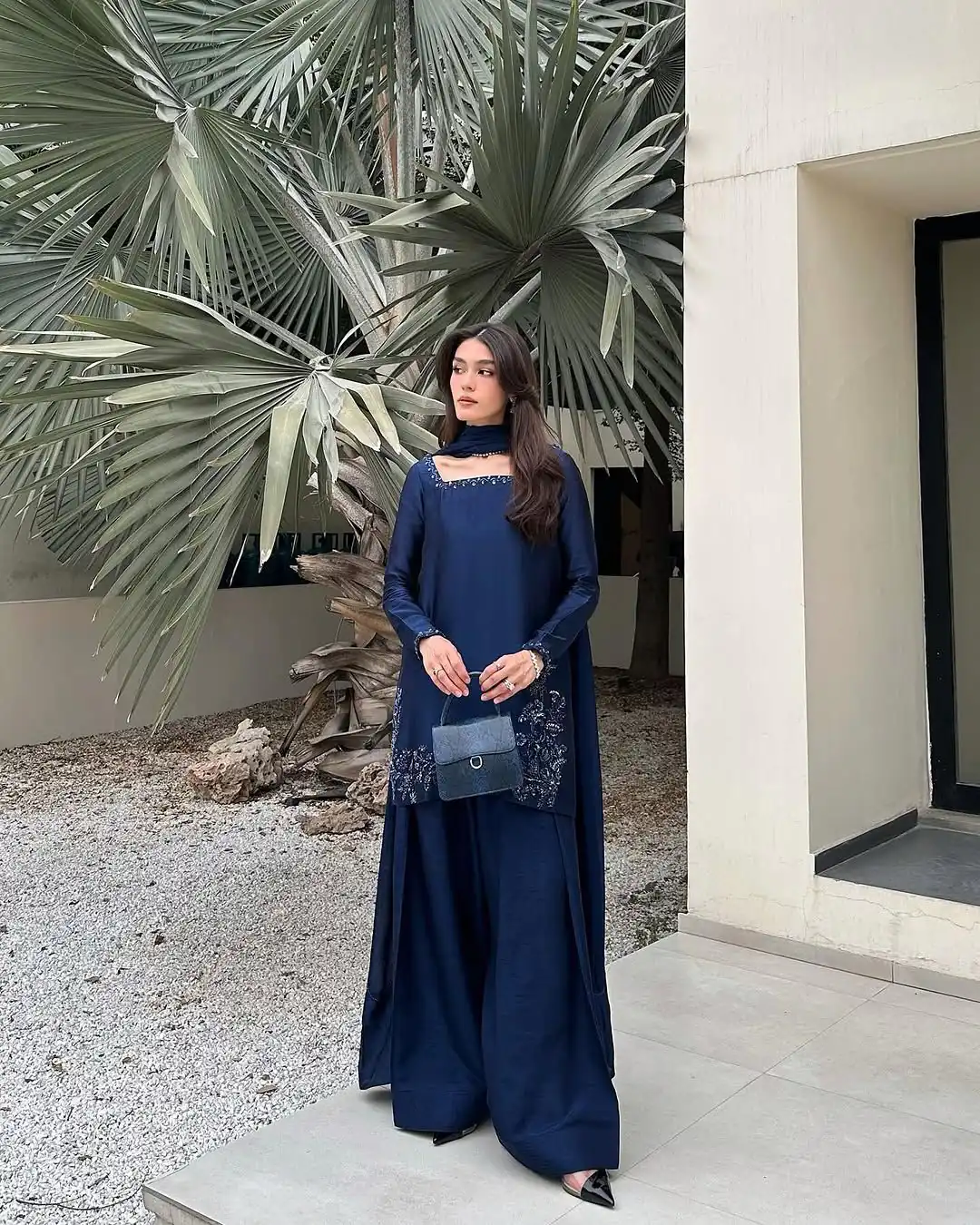 ZF 420 Navy Blue in Natural Crep Silk Embroidery Work Salwar Suit . Exclusive Offer ₹1899. Delivery 4-6 Working Days. Shop now. | Casual Suits, Jump Suits, Tops & Bottoms, Track Suits, Salwar suit, Creative suits, Designer Suits, Palazzo Suits, Party Wear Suits, Patiala Suits, Straight Suits, Trendy Wear