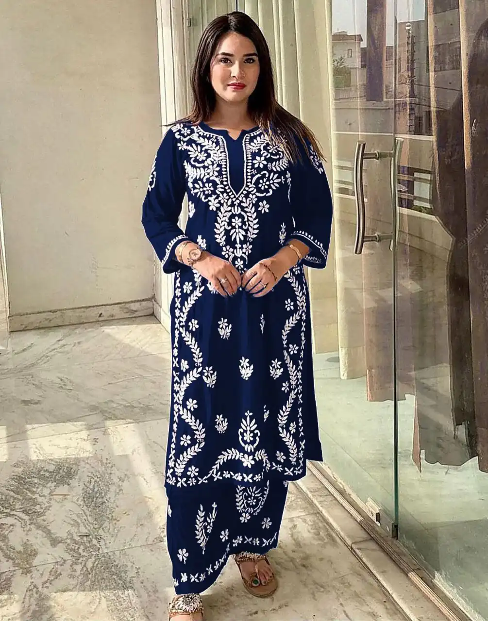 MF 627 Navy Blue Rayon With Wid Lakhnavi Style Work Kurti Designer Work. Grab it for ₹1449. Delivery 4-6 Working Days. Shop now. | Kurti, Bollywood Kurti, Creative Kurtis, Designer Kurti, Party Wear Kurti, Selfie Kurti