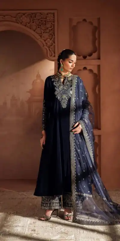LG 2041 Navy Blue Velvet Salwar Suit Perfect for Wedding, Party, Baby Shower, Makar Sankranti, Pongal – . Best Price ₹2399. Delivery 4-6 Working D | Casual Suits, Jump Suits, Tops & Bottoms, Track Suits, Salwar suit, Creative suits, Designer Suits, Palazzo Suits, Party Wear Suits, Patiala Suits, Straight Suits, Trendy Wear