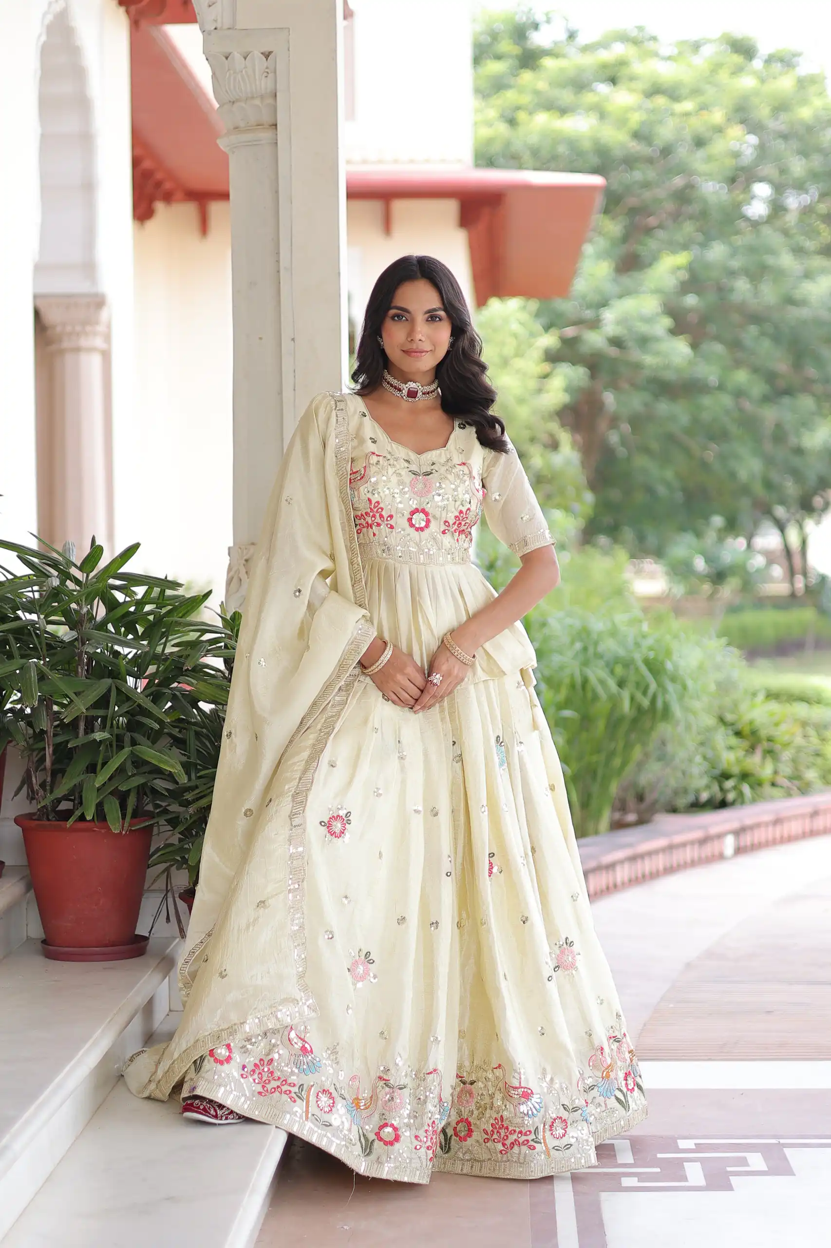 KA 5060 Off White Gold Crush Lehenga Choli Perfect for Wedding, Party, Bridal Wear, Makar Sankranti, Raksha Bandhan – . Exclusive Offer ₹2649. Del | Lehenga, Bollywood Lehenga, Creative Lehenga, Designer Lehenga, Embroidered Lehenga, Party Wear Lehenga