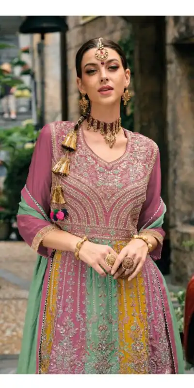 DS Ebaa 1608 Onion Chinon Salwar Suit Perfect for Wedding, Party, Diwali, Eid, Cultural Events – . Exclusive Offer ₹2999. Delivery 4-6 Working Days. | Casual Suits, Jump Suits, Tops & Bottoms, Track Suits, Salwar suit, Creative suits, Designer Suits, Palazzo Suits, Party Wear Suits, Patiala Suits, Straight Suits, Trendy Wear