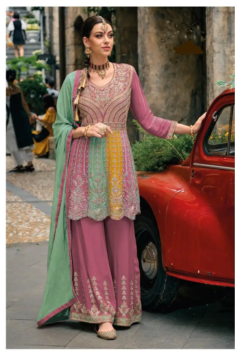 DS Ebaa 1608 Onion Chinon Salwar Suit Perfect for Wedding, Party, Diwali, Eid, Cultural Events – . Exclusive Offer ₹2999. Delivery 4-6 Working Days. | Casual Suits, Jump Suits, Tops & Bottoms, Track Suits, Salwar suit, Creative suits, Designer Suits, Palazzo Suits, Party Wear Suits, Patiala Suits, Straight Suits, Trendy Wear