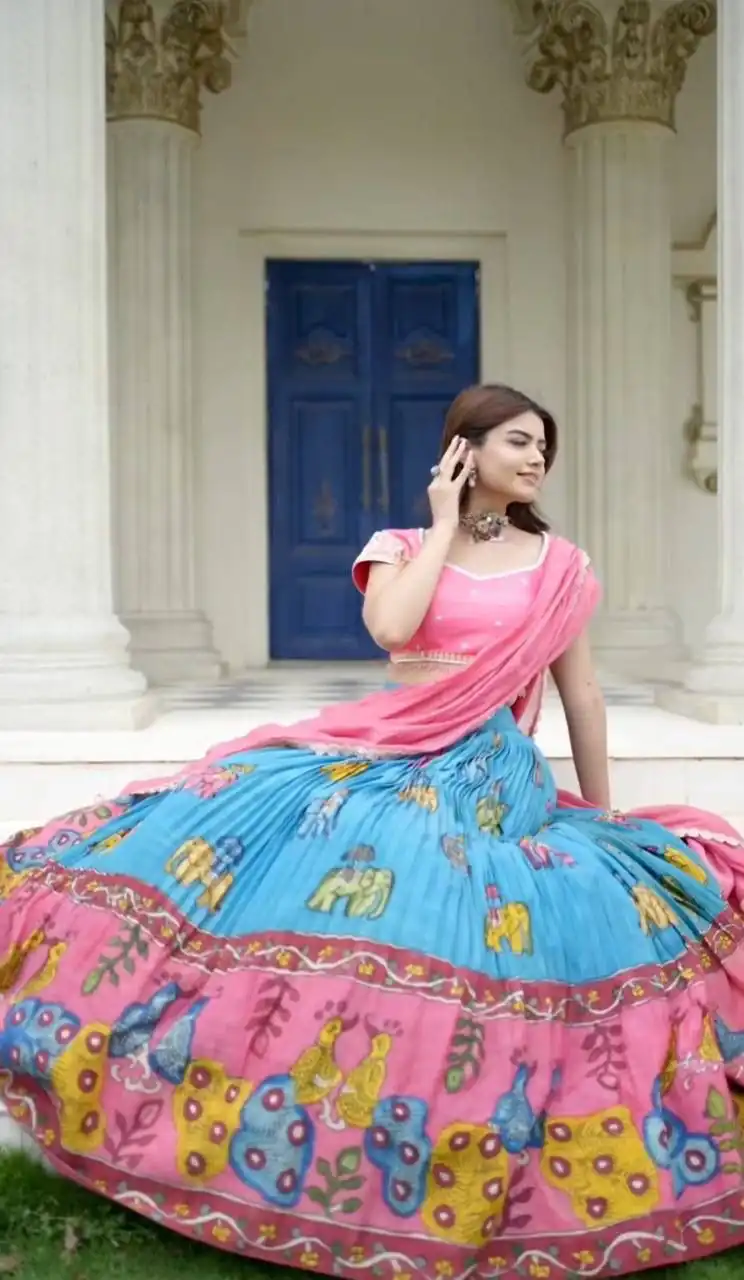 PC 436 Peach Fox Georgette Lehenga Choli Perfect for Wedding, Party, Ethnic Day, Family Gatherings, Bridal Wear – . Exclusive Offer ₹2140. Delivery 4- | Lehenga, Bollywood Lehenga, Creative Lehenga, Designer Lehenga, Embroidered Lehenga, Party Wear Lehenga