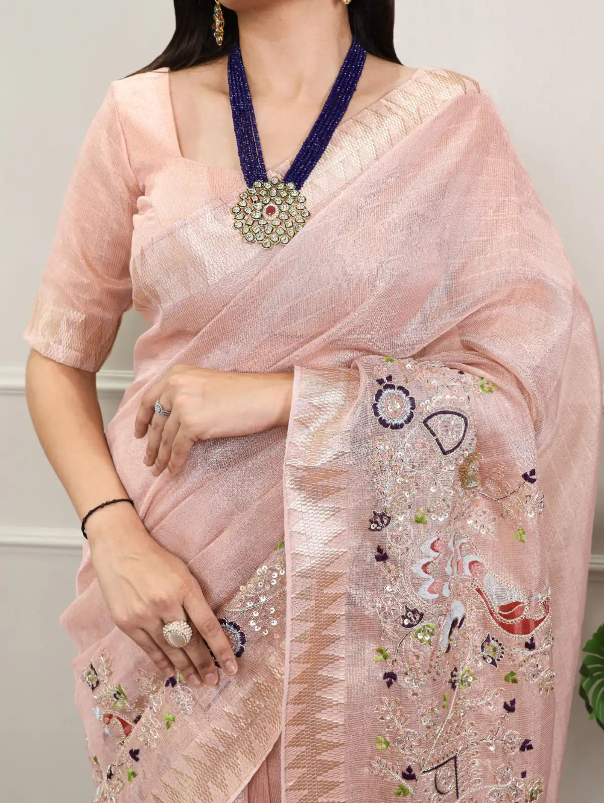 YNF 7401 Peach in Zari Kota Tissue Zari Work & Embroidery Work Saree . Get it for ₹3199. Delivery 4-6 Working Days. Shop now. | Sarees, Bollywood Sarees, Creative Sarees, Designer Sarees, Embroidered Sarees, Ethnic Saree, Modern Digital sarees, Party Wear Sarees