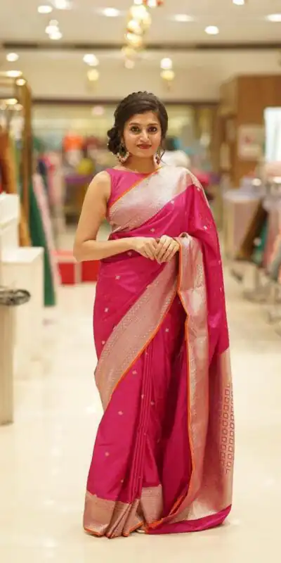 KPR 260 Pink in Color Soft Lichi SilkOn All Over Designer Work Saree . Grab it for ₹1399. Delivery 4-6 Working Days. Shop now. | Sarees, Bollywood Sarees, Creative Sarees, Designer Sarees, Embroidered Sarees, Ethnic Saree, Modern Digital sarees, Party Wear Sarees