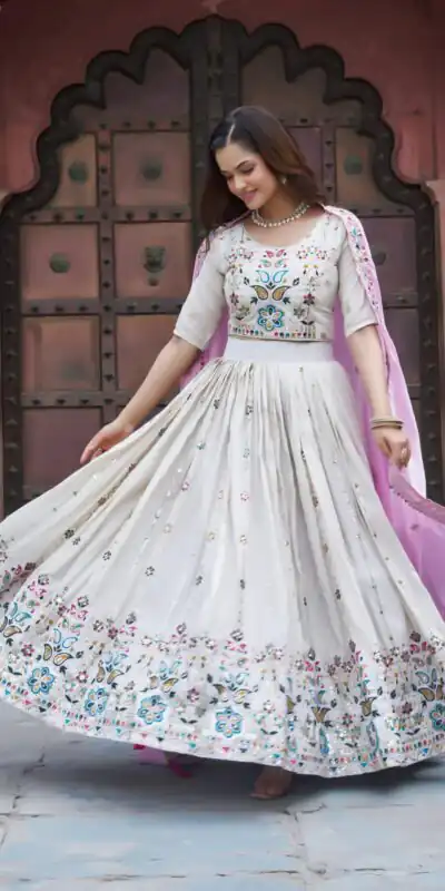 Ram 144 Pink in Pure Tissue silk Embroidery Work Lehenga Choli . Available at ₹3349 only. Delivery 4-6 Working Days. Shop now. | Lehenga, Bollywood Lehenga, Creative Lehenga, Designer Lehenga, Embroidered Lehenga, Party Wear Lehenga
