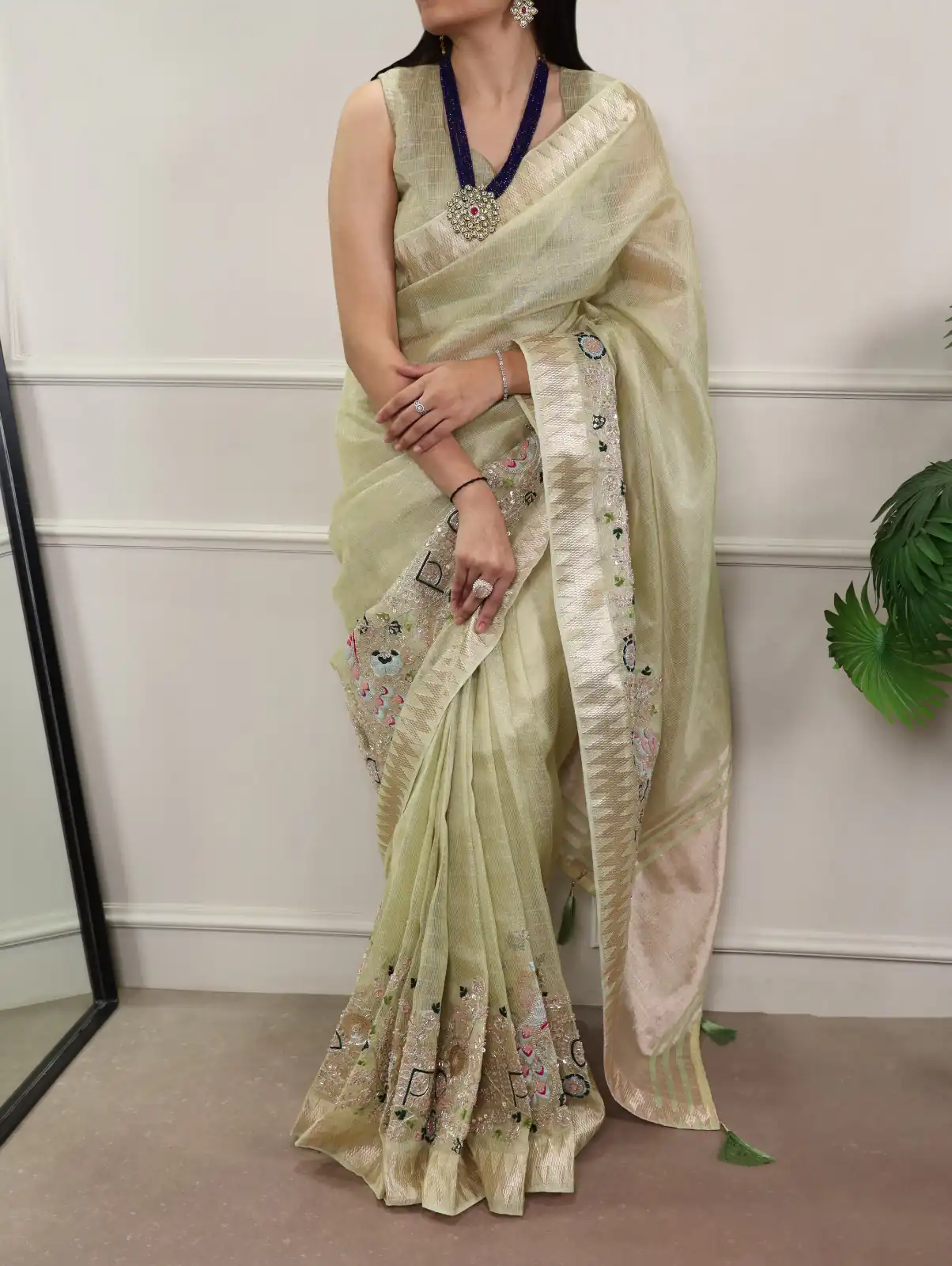 YNF 7401 Pista in Zari Kota Tissue Zari Work & Embroidery Work Saree . Get it for ₹3199. Delivery 4-6 Working Days. Shop now. | Sarees, Bollywood Sarees, Creative Sarees, Designer Sarees, Embroidered Sarees, Ethnic Saree, Modern Digital sarees, Party Wear Sarees