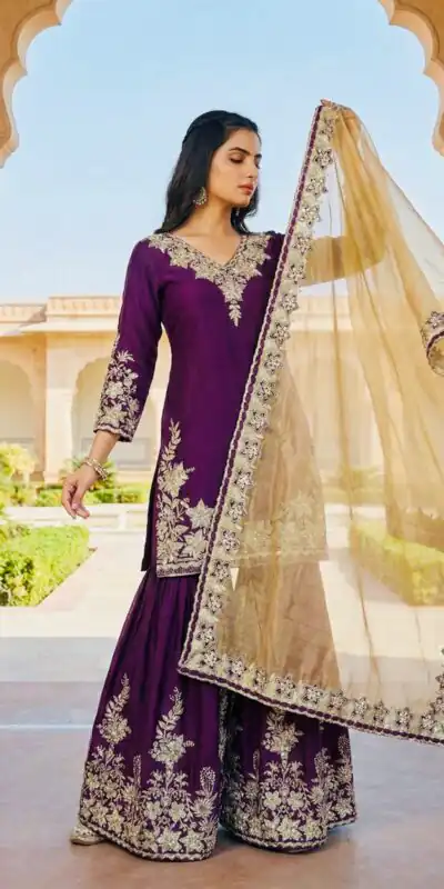 SRK 5244 Purple in Chinon Silk Lace Work & Embroidery Work Salwar Suit . Special Price ₹2399. Delivery 4-6 Working Days. Shop now. | Jump Suits, Tops & Bottoms, Track Suits, Salwar suit, Casual Suits, Creative suits, Designer Suits, Palazzo Suits, Party Wear Suits, Patiala Suits, Straight Suits, Trendy Wear