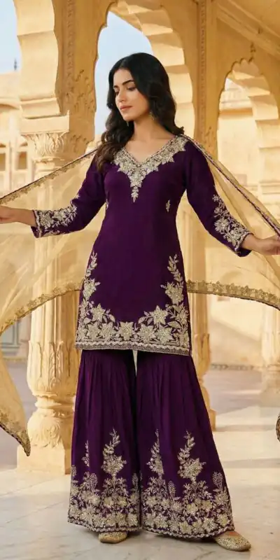 SRK 5244 Purple in Chinon Silk Lace Work & Embroidery Work Salwar Suit . Special Price ₹2399. Delivery 4-6 Working Days. Shop now. | Jump Suits, Tops & Bottoms, Track Suits, Salwar suit, Casual Suits, Creative suits, Designer Suits, Palazzo Suits, Party Wear Suits, Patiala Suits, Straight Suits, Trendy Wear