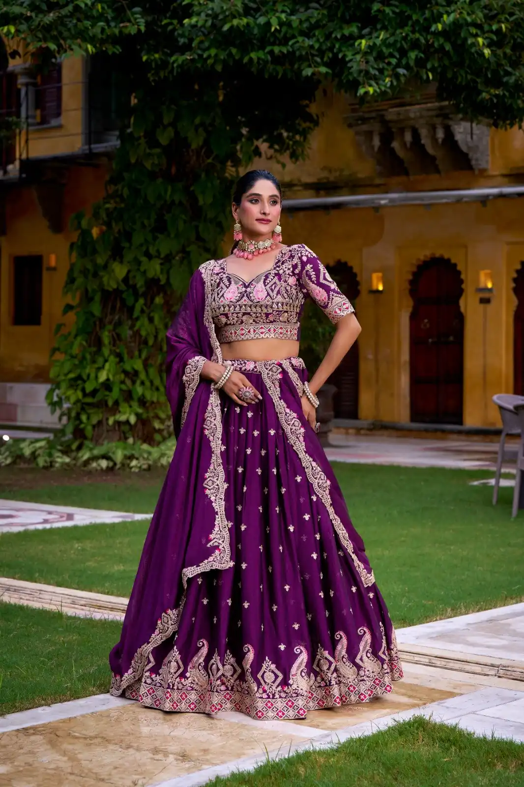 LNB 1456 Purple Color Rangoli Crush Sequins Thread Lehenga Choli . Exclusive Offer ₹3999. Delivery 4-6 Working Days. Shop now. | Lehenga, Bollywood Lehenga, Creative Lehenga, Designer Lehenga, Embroidered Lehenga, Party Wear Lehenga