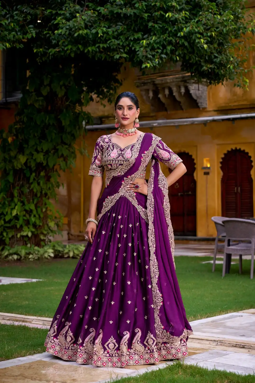LNB 1456 Purple Color Rangoli Crush Sequins Thread Lehenga Choli . Exclusive Offer ₹3999. Delivery 4-6 Working Days. Shop now. | Lehenga, Bollywood Lehenga, Creative Lehenga, Designer Lehenga, Embroidered Lehenga, Party Wear Lehenga