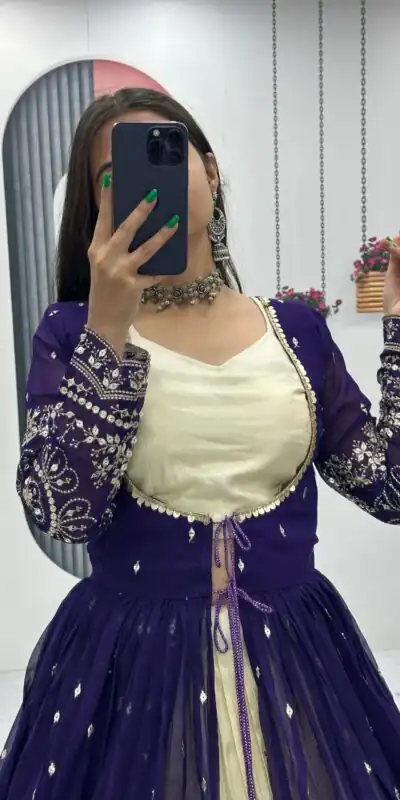 PC 556 Purple Color Simar Cosmos Lehenga Choli with Designer Work. Special Price ₹3049. Delivery 4-6 Working Days. Shop now. | Lehenga, Bollywood Lehenga, Creative Lehenga, Designer Lehenga, Embroidered Lehenga, Party Wear Lehenga